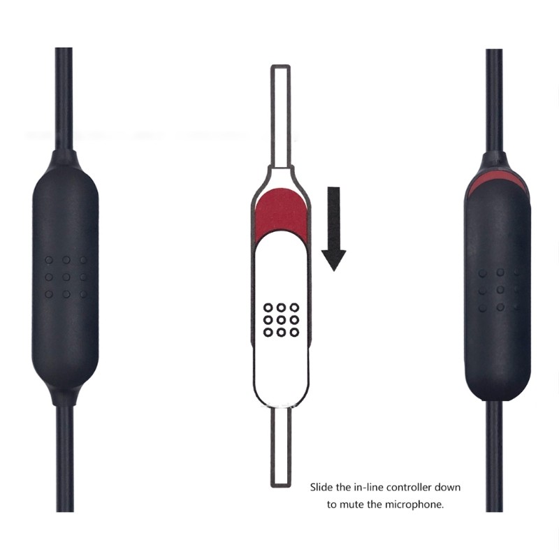 Cáp micro chơi game chuyên nghiệp Niki Điều khiển trượt Dây Mic để sửa chữa tai nghe Quiet 35 QC35