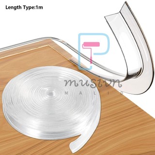 Clear Table Corner Guards Baby Proofing Corner Protector Soft Silicone Furniture Edge Bumper Strip 1m