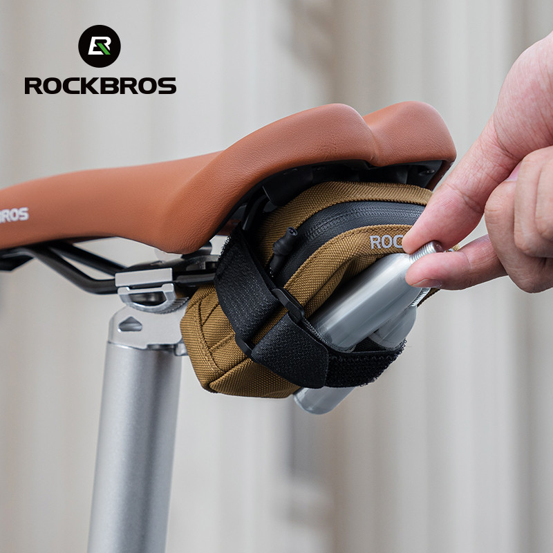 ROCKBROS Túi Đuôi Xe Đạp Di Động Nhỏ Gọn Lưu Trữ Tiện Lợi Nhiều Màu Sắc Phong Cách Yên Túi Dây Kéo Lụa MTB Xe Đạp Đường Bộ Thiết Bị Đi Xe Đạp