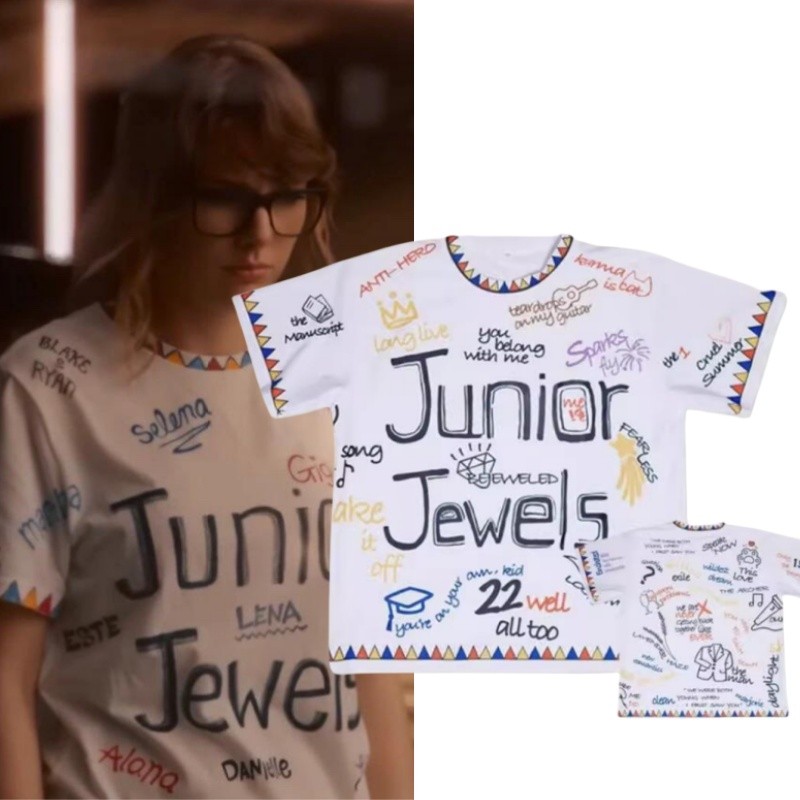 Gn Taylor Swift Junior Jewels Áo thun You Belong With Me Cosplay vải 3D mùa hè Áo thun ngắn tay Anime NG