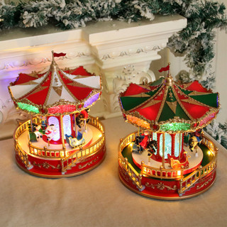 Trang trí nội thất Hộp nhạc Merry-go-go-round Quà tặng Giáng sinh Quà tặng Trang trí