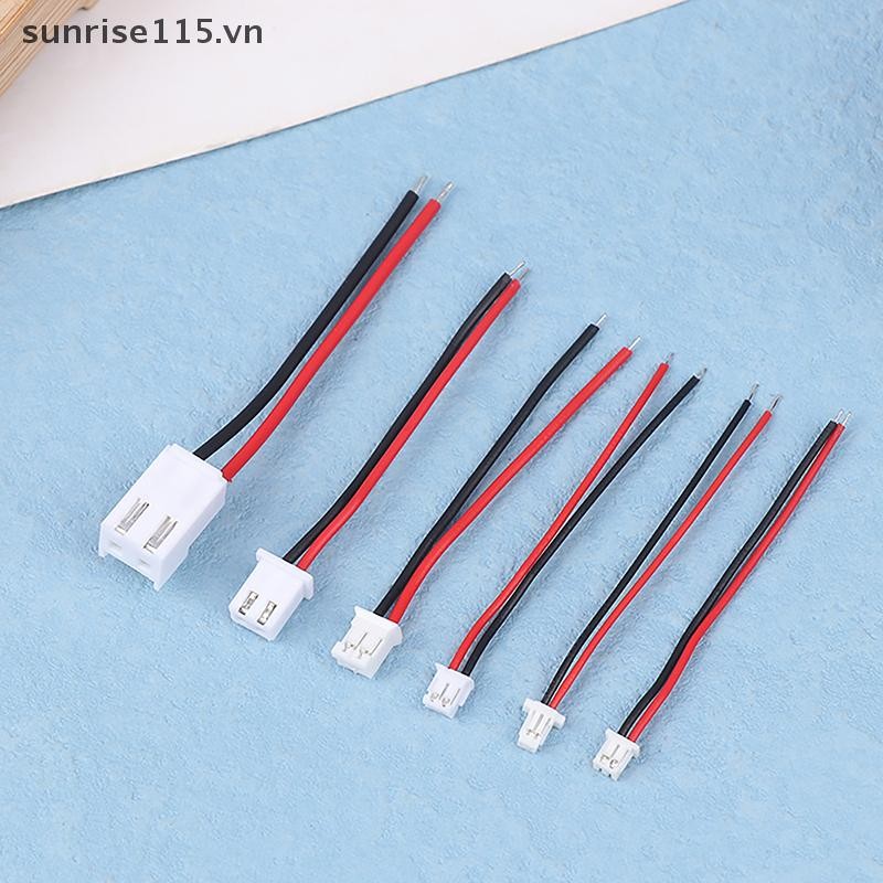 Srvn 10 Chiếc JST 1.0 / 1.25 / 1.5 / 2.0 / 2.54 / 3.96mm PH 2.0mm XH 2.54mm 2 Pin Nam Nữ Cắm Jack Kết Nối Cáp.