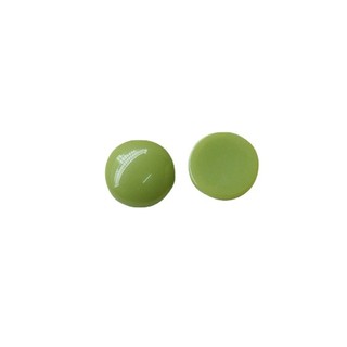 14mm Tròn Màu Trơn Nửa Viên Thuốc Tự Làm Nhựa Phụ Kiện Tay Làm Bông Tai Phụ Kiện Tóc Vỏ Điện Thoại Chất Liệu Bán Buôn
