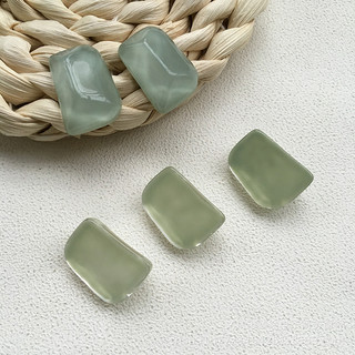 Hình Học Không Đều Hình Chữ Nhật Nước Ripple Nhựa Nửa Viên Miếng Dán diy Handmade Bông Tai Trang Sức Bán Buôn