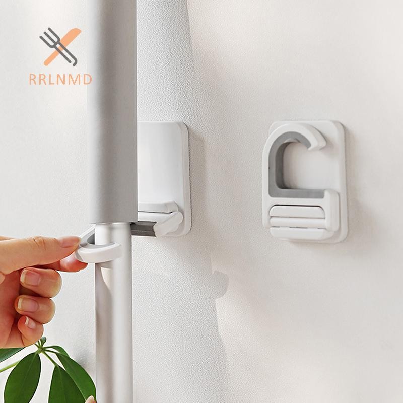Rrlnmd Treo Tường Chổi Cây Lau Nhà Kẹp Giá Đỡ Chổi Tự Dính Bàn Chải Cây Lau Nhà Móc Treo Nhà Tổ Chức Giá Để Đồ Phòng Tắm Nhà Bếp Móc Đa Năng MỚI