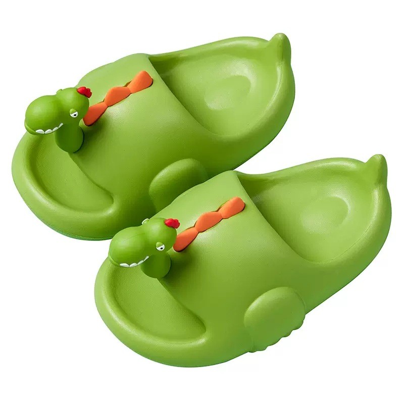 Đế Dày Cổ Rắn Khủng Long Cha Mẹ-Con Dép Cặp Đôi Dép Đi Trong Nhà Dép EVA Hoạt Hình Phong Cách Hươu Cao Cổ