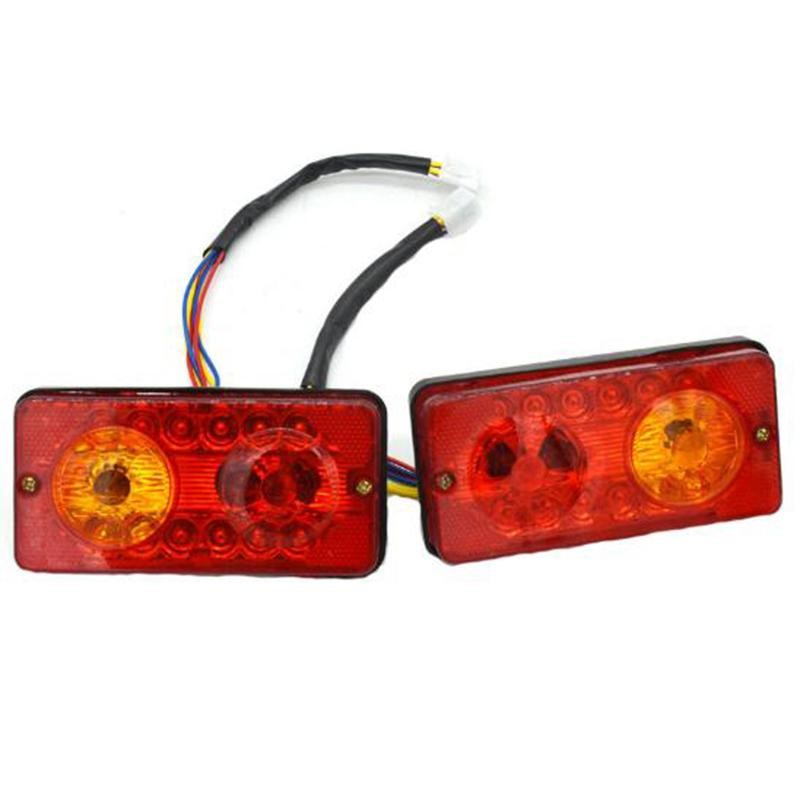 Tmoy 12V DC LED Hậu Sau Đèn Phanh Tín Hiệu Ngược Cho Xe Đạp Điện TCM