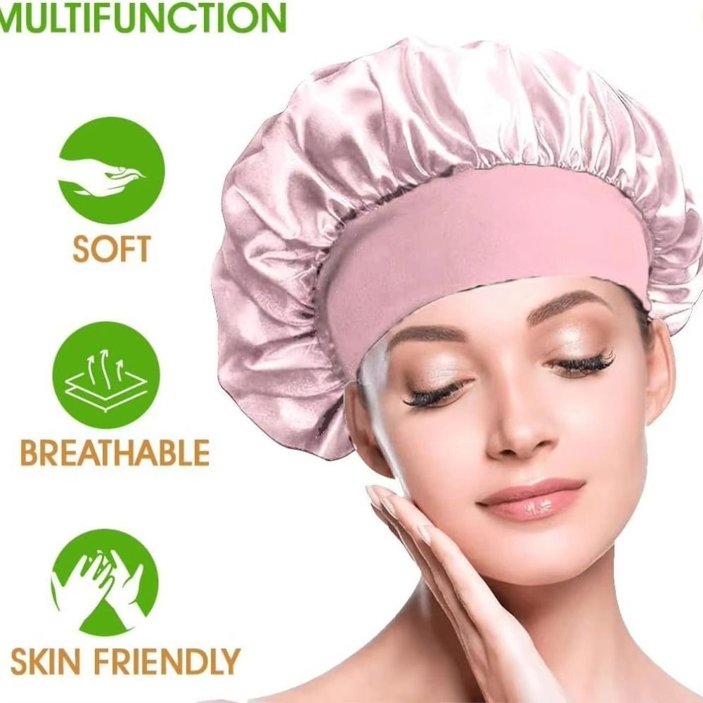 GUSTAVA Nữ Bonnet, Mũ Ban Nhạc Co Giãn Ngủ Bonets, Thời Trang Tóc Lụa Bonnet Chăm Sóc Tóc