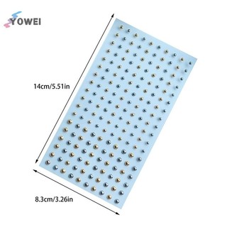 YOWEI Miếng Dán Mũi Giả Đinh Tự Dính Kim Cương Giả Không Xuyên Mắt Tai Mặt Trang Sức Cơ Thể Cho Nữ Miếng Dán Pha Lê VN