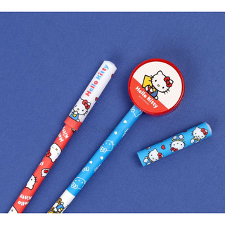 [SANRIO] Bộ văn phòng phẩm KITTY / Kéo Hellokitty Bút bi Bút bi Bút tẩy bút chì