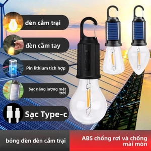 💦Đèn cắm trại không dây bóng đèn lều sạc năng lượng mặt trời gia dụng ngoài trời có thể treo PL7M