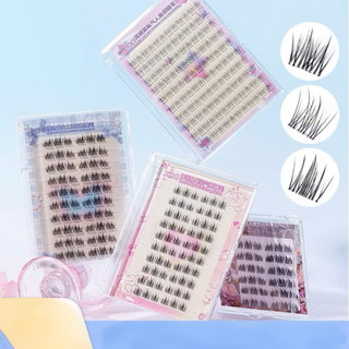 [XIXI] Mi Giả XIXI Có Keo Sẵn Segmented False Eyelashes Tassel Fish Tail Air Simulation Natural
