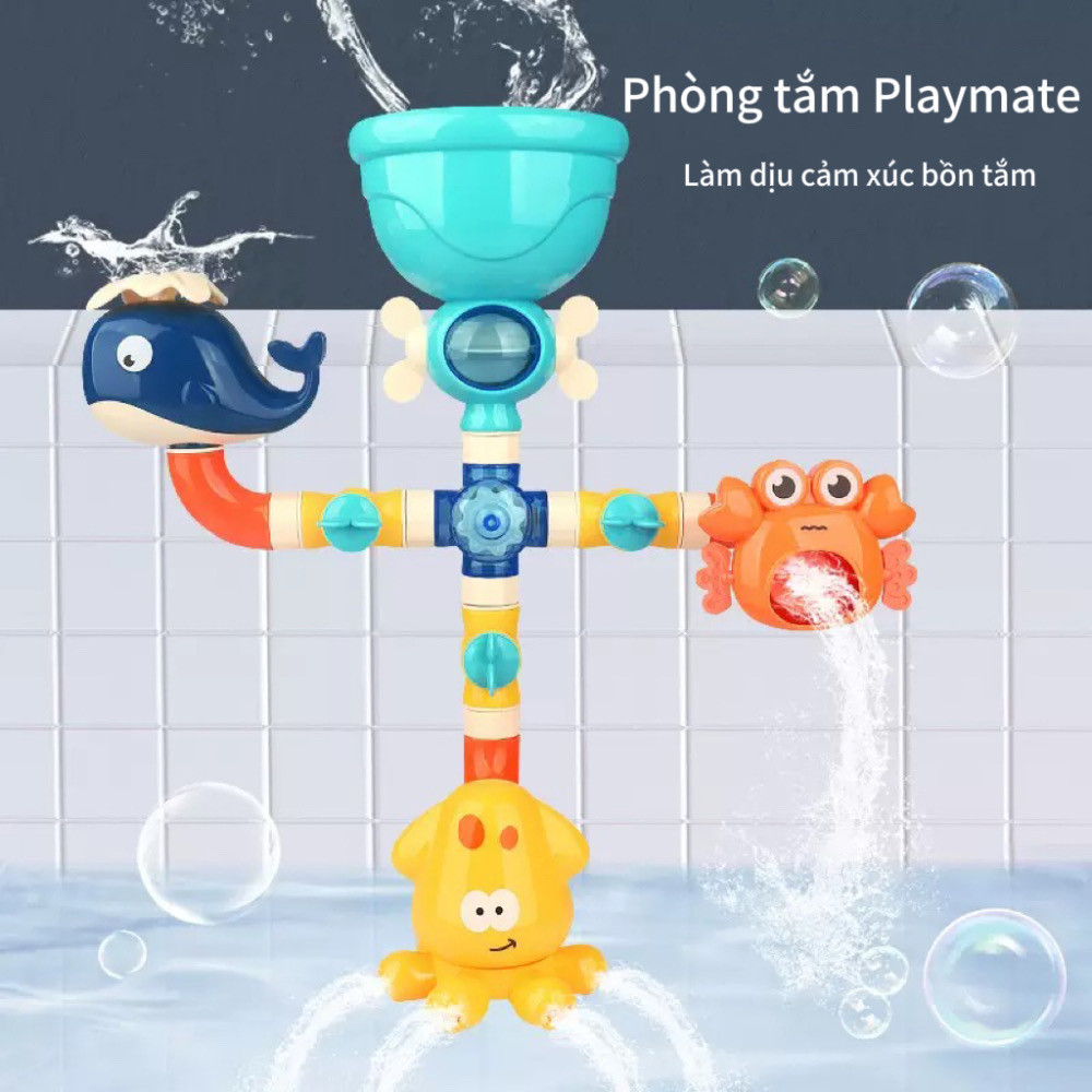 Baby Bath Toys ABS Safety Material Water Wheels Toy Resistant To Bites Swimming Toys for Baby