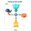 Đồ Chơi Tắm Cho Bé Hoạt Hình Tưới Nước Trẻ Em Bể Bơi Xịt Bathtoy Điện Xịt Nước Đồ Chơi Đầu Tắm