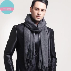 Khăn Len Cashmere Dày Cho Mùa Đông, Mềm Mại và Thời Trang