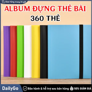 Sổ đựng thẻ Sách đựng thẻ giao dịch, Chất kết dính thẻ 360 dung lượng lớn, Bộ sưu tập di động 9 túi Thẻ tải bên bền