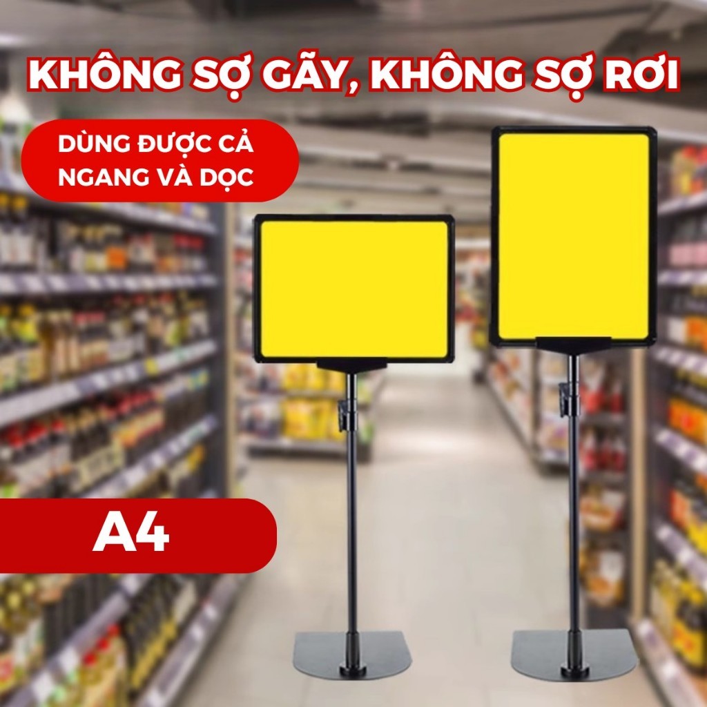 Bảng Sale Khung Mica Để Bàn A4 Hai Mặt Chữ T - Giá Đỡ Bảng Khuyến Mãi, Menu, Thông Báo Trưng Bày Đa Năng