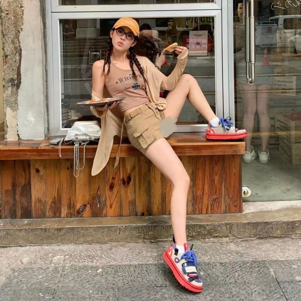 SUXI Quần short Denim màu trơn đơn giản dành cho nữ mùa hè mới 250714