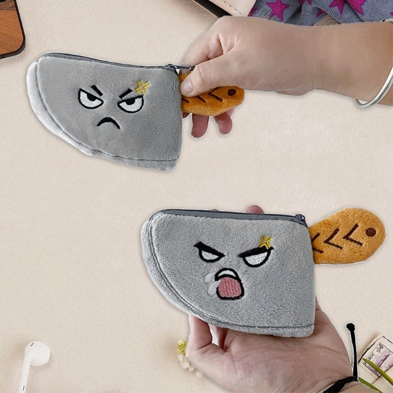 Túi Bảo Quản Tai Nghe KING Cho Bé Gái Và Nữ Đổi Ví Sáng Tạo Nhà Bếp Chopper Sang Trọng Ví Đựng Tiền Xu