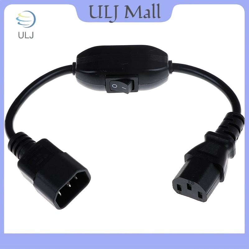 Cáp dây nguồn UPS ULJ 1Pc PDU, IEC 320 C14 đến C13 có bật / tắt 30cm.
