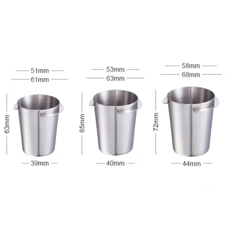 Ly Đong Bột Cà Phê Inox 304 Cao Cấp, Dosing Cup Tiện Lợi, Chống gỉ, Tách bột