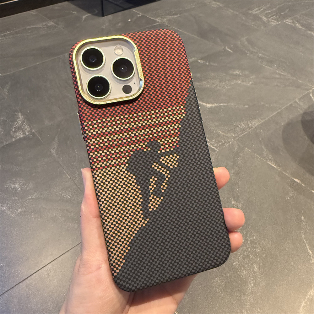 Ốp điện thoại từ tính họa tiết sợi carbon chất lượng cao cho iPhone 16 12 13 14 15 pro max Ống kính bảo vệ Camera Vỏ chống sốc Vỏ cứng bảo vệ điện thoại