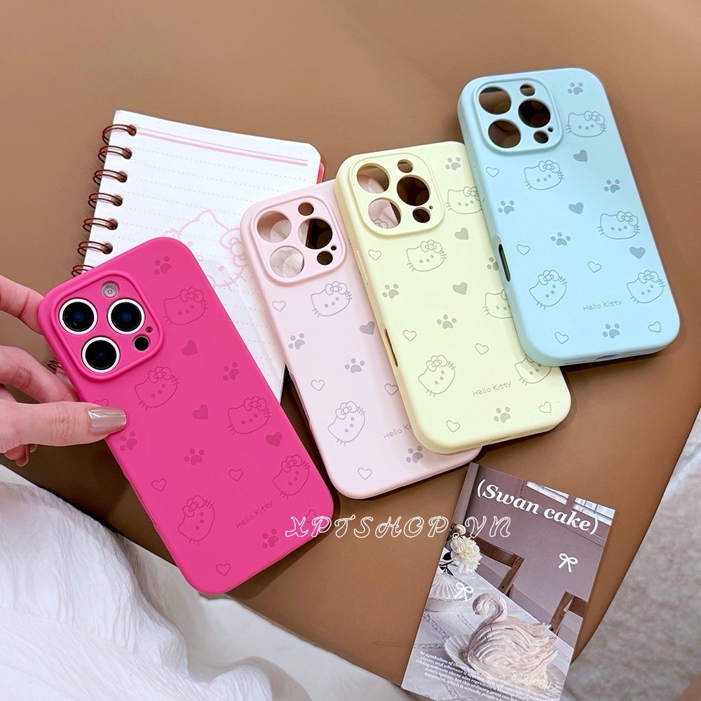 Ốp Điện Thoại Silicon Lỏng Cat Paw Cho iPhone 16ProMax 16Plus 15 14 13 12 11 Vỏ Bảo Vệ Chống Sốc