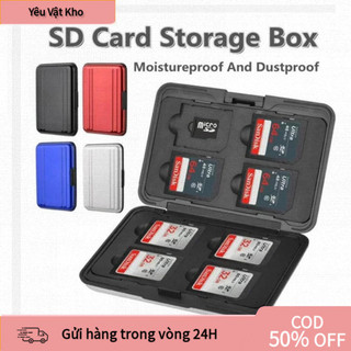 [COD]Hộp Chống Nước Đựng Thẻ Nhớ – 8–16 Ngăn, Tương Thích SD và MicroSD