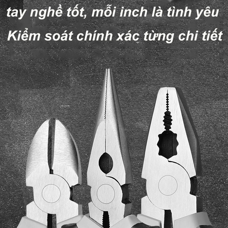 Kìm mũi kim，Kìm vát，Kìm dây,Kìm nhọn, kìm đa năng cao cấp,Thoải mái khi chạm vào và cạnh sắc nét