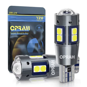 T10 LED W5W Đèn Nội Thất Ô Tô 2 CHIẾC CANBUS Không Lỗi Siêu Sáng 3030 SMD 12V Cho Bên Đánh Dấu Đèn Đỗ Xe Bóng Đèn Tự Động