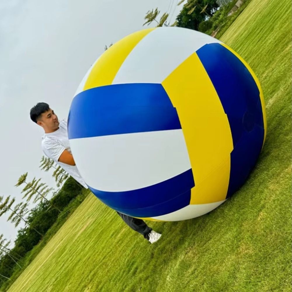 DONOVANQQ Bóng chuyền bãi biển bơm hơi, Bóng thể thao PVC 0,6–1,5m, Tập hợp gia đình, Mẫu giáo