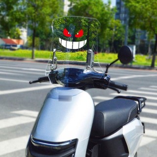 OKCATZONE Xe Máy Dán Mắt Quỷ Mũ Bảo Hiểm Fairing Phía Sau Cửa Sổ Trang Trí Decal Phản Quang Điện Dán S M L B2R9
