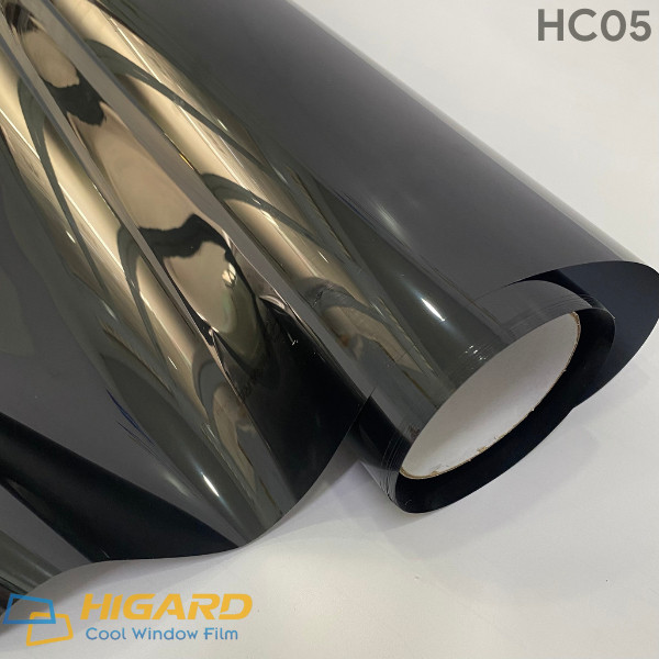 Phim cách nhiệt Xám Khói Đậm chống nắng, cách nhiệt, dán kính chống UV, IR Cao Cấp HC05 khổ 1.52m