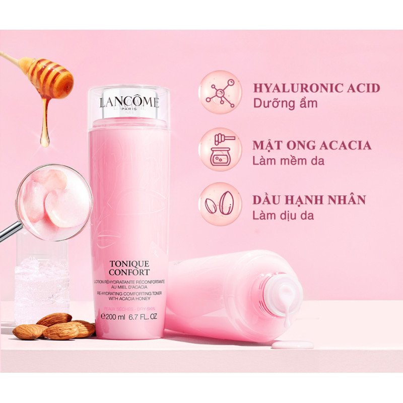 [KOL] Nước Cân Bằng (Toner) Độ Ẩm Dịu Nhẹ Lancome Tonique Confort 400ml