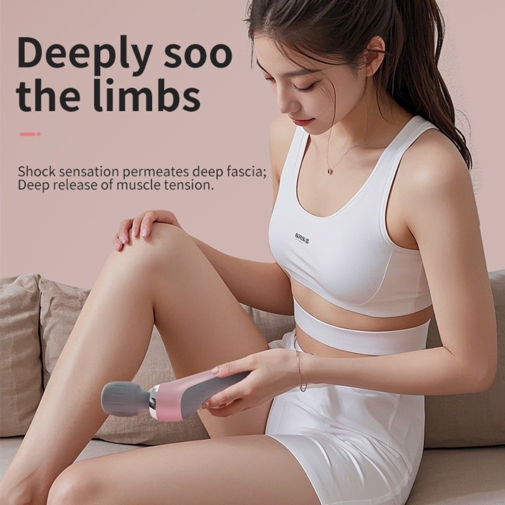 Búa massage điện YMIFI, Gậy massage Mini chống nước, Máy mát xa toàn thân rung cầm tay có thể sạc lại