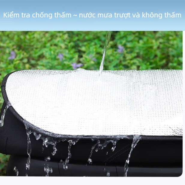 Tấm che nắng xe máy, Chất liệu cách nhiệt bằng lá nhôm, Kem chống nắng, Làm mát hiệu quả