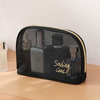 CAPA Clear Mesh Du Lịch Mỹ Phẩm Tổ Chức Túi Dung Tích Lớn Chống Nước Di Động Túi Bảo Quản Trang Điểm Cho Chuyến Đi