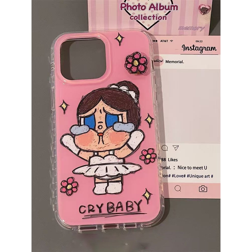 ✨Spot】[Ốp điện thoại Crybaby dễ thương]ốp lưng iphone 16ProMax/Apple 15pro/14Plus/13/12, chống sốc