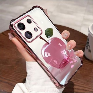 Thích hợp cho Redmi Note13Pro (5G) Vỏ điện thoại Apple Crystal Chất liệu đơn giản Thiết kế mới Vỏ điện thoại TPU trong suốt Giá cả phải chăng Chống sốc Chống trượt