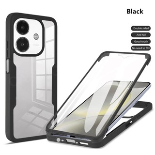 Ốp Điện Thoại Cho Oppo A3x A3 Pro A5 A5X A5i Pro A6 A6T Pro 4G 5G 2025 Vỏ Plus Flip Cover 360° Ốp lưng bảo vệ chống sốc bằng silicon mềm hai mặt