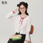 Mutu Polka Dot Cổ Tròn Dệt Kim Áo Len Cardigan Nữ Mùa Xuân 2026 Phong Cách Mới Dài Tay Áo Khoác Ngắn
