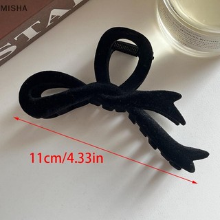 Misa Đỏ Nhung Nơ Kẹp Tóc Thu Đông Nữ Tóc Vuốt Kẹp Pháp Thanh Lịch Kẹp Tóc Hàn Quốc Phụ Kiện Tóc Nữ Mũ Quà Tặng