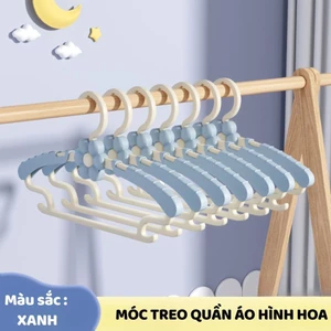 Combo 50 móc treo quần áo trẻ em TORO thiết kế hình chống trượt chất liệu nhựa PP an toàn cho bé