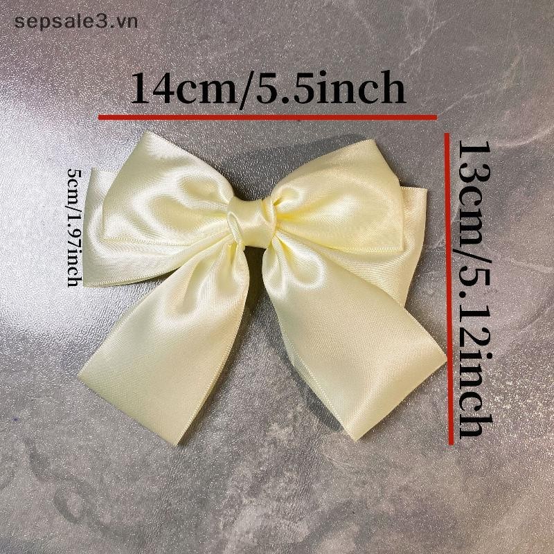 # sepsale # Màu Nơ Ruy Băng Nữ Mới Nơ Barrettes Nữ Đuôi Ngựa Kẹp Bé Gái Phụ Kiện Tóc Quà Tặng.