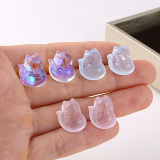Cổ phong cách pha lê thủy tinh Mặt dây chuyền hồ ly nhỏ Tự Làm Vòng Cổ thủ công kẹp tóc Yingluo Hán phục phụ kiện vật liệu trang sức