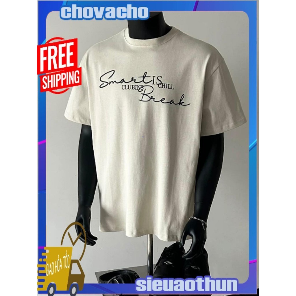 Áo thun Stee Cổ tròn in SMART Localbrand ICVCVNI Unisex