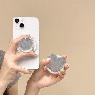 Sợi Lông Vũ Gương Tròn Giá Đỡ Điện Thoại Từ Tính Cho Magsafe Case Và IPhone 15 14 13 12 Pro Max 14 Plus Có Thể Gập Lại Pop Ring Grip Co Giãn Để Bàn Màu