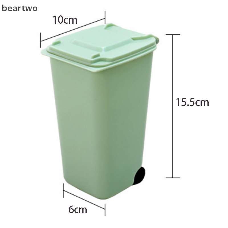 < Beartwo > Thùng rác để bàn Thùng rác để bàn nhỏ Thùng rác di động có thể đẹp