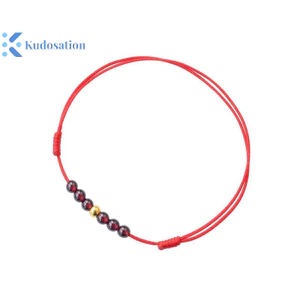 Vòng Tay Dây Kudosation Dành Cho Nữ, Tay Dây Đỏ Vòng Tay Cô Gái Sinh Nhật Tình Bạn Quà Tặng May Mắn Trang Sức Đỏ Đen
