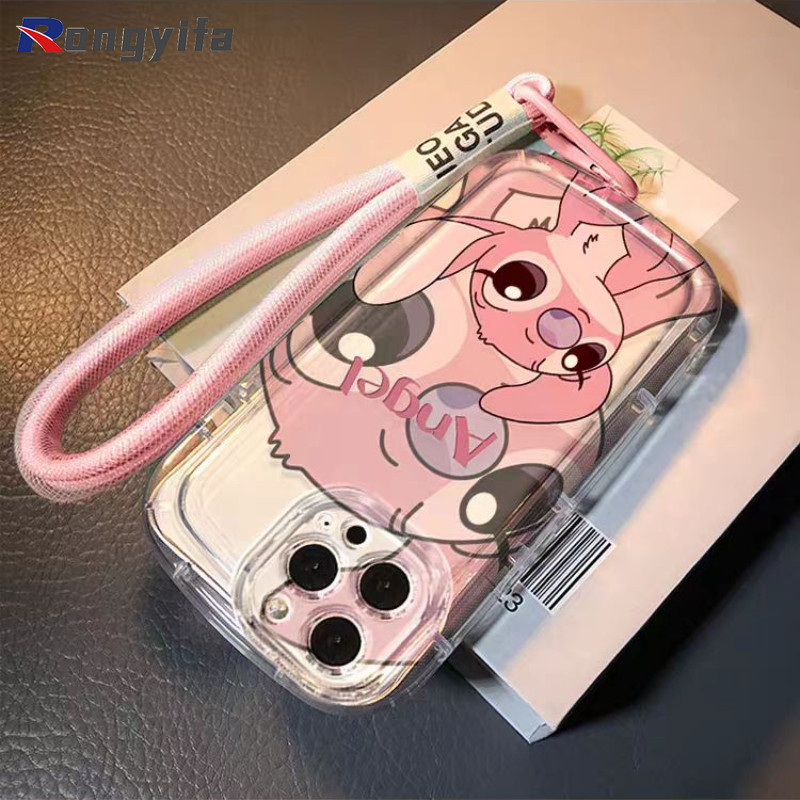 Ốp Lưng Khâu Dễ Thương Cho Redmi K80 K70 K70E Pro Ultra 15 Note 15 14 Pro Plus Turbo 4 Pro 5G 4G Có Dây Buộc Màu Hồng Vỏ Chống Rơi Hoạt Hình
